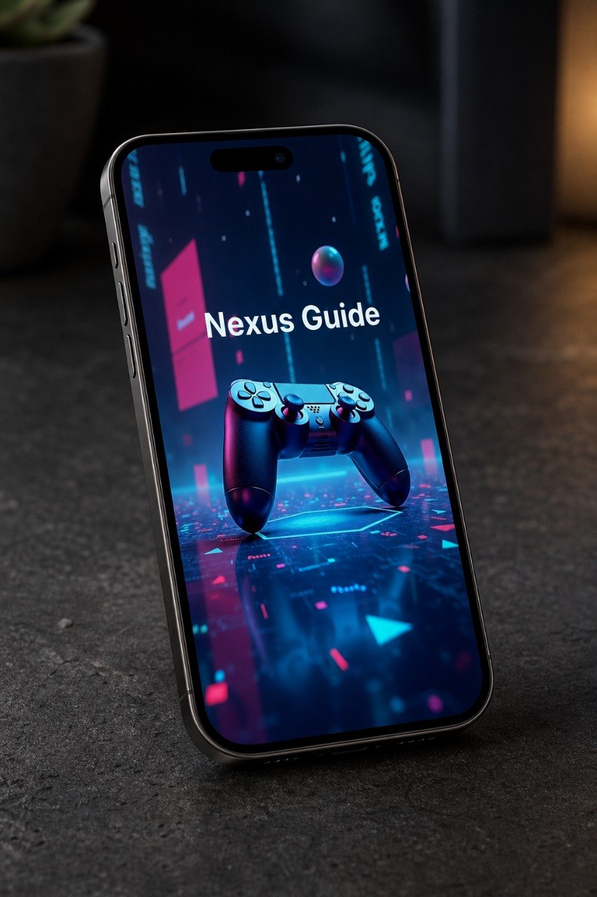 Phone displaying Nexus Guide course
